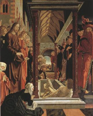 PACHER, Michael The Resurrection of Lazarus.From the St Wolfgang Altar (mk08) Norge oil painting art